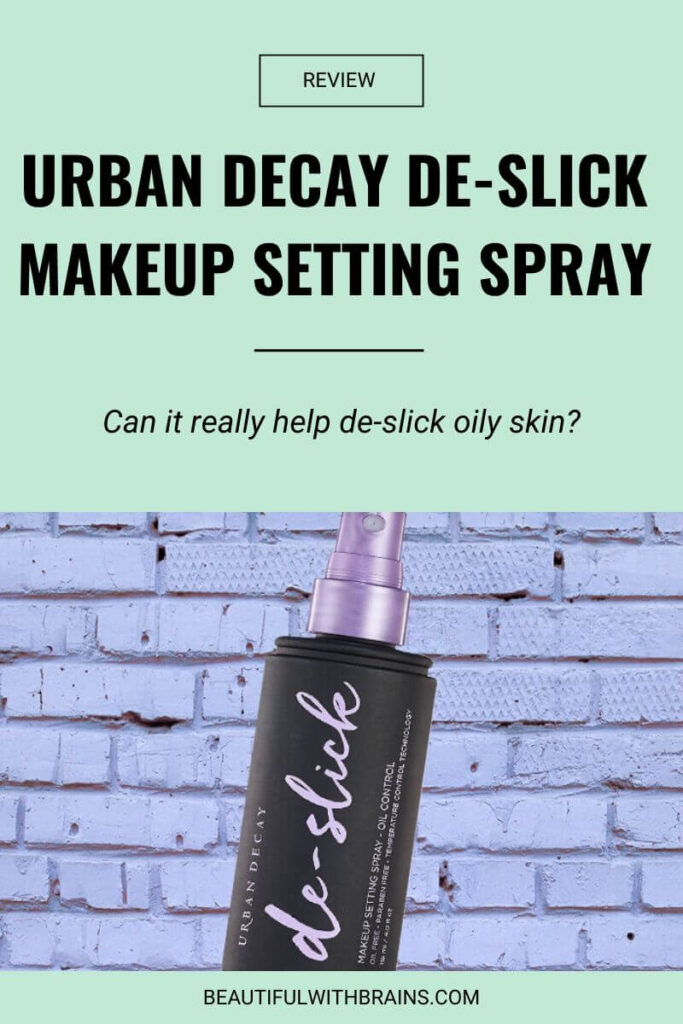 Urban Decay De-Slick Make-Up Setting Spray Review