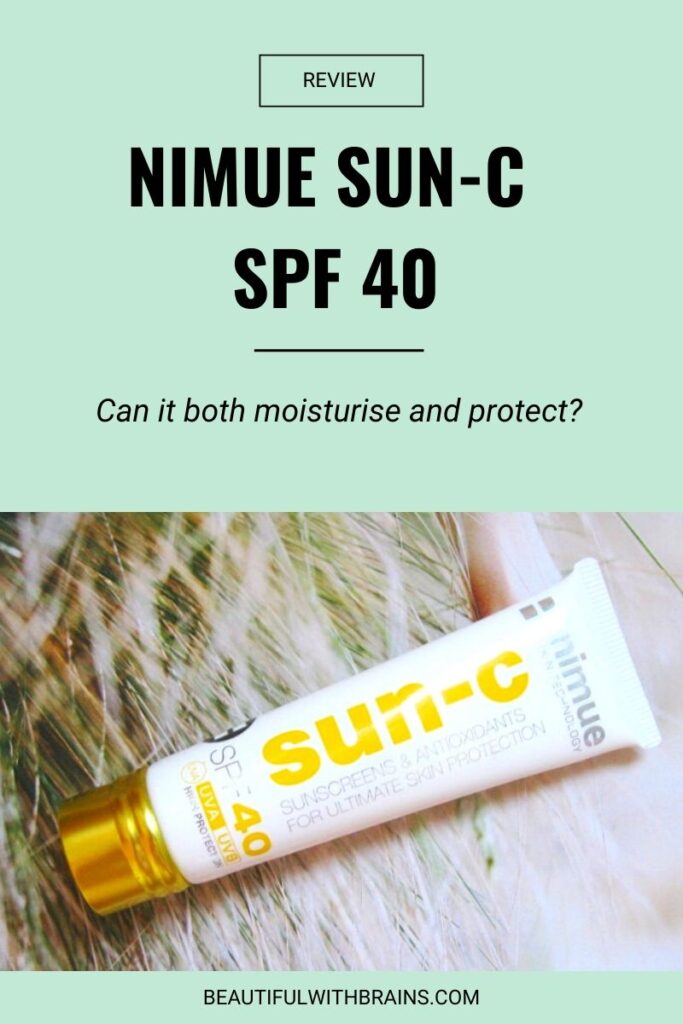 Nimue Sun-C SPF 40 Review – Beautiful With Brains